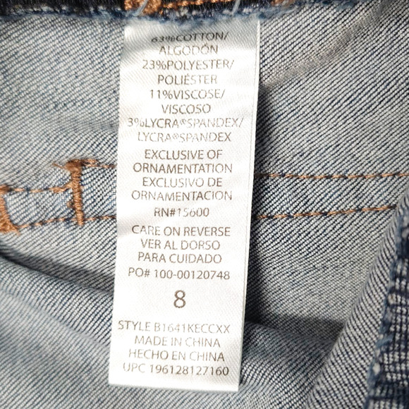 EUC Democracy Ab Technology Distressed High Rise Skinny Ankle Jeans Sz. 8x28 - Picture 6 of 9